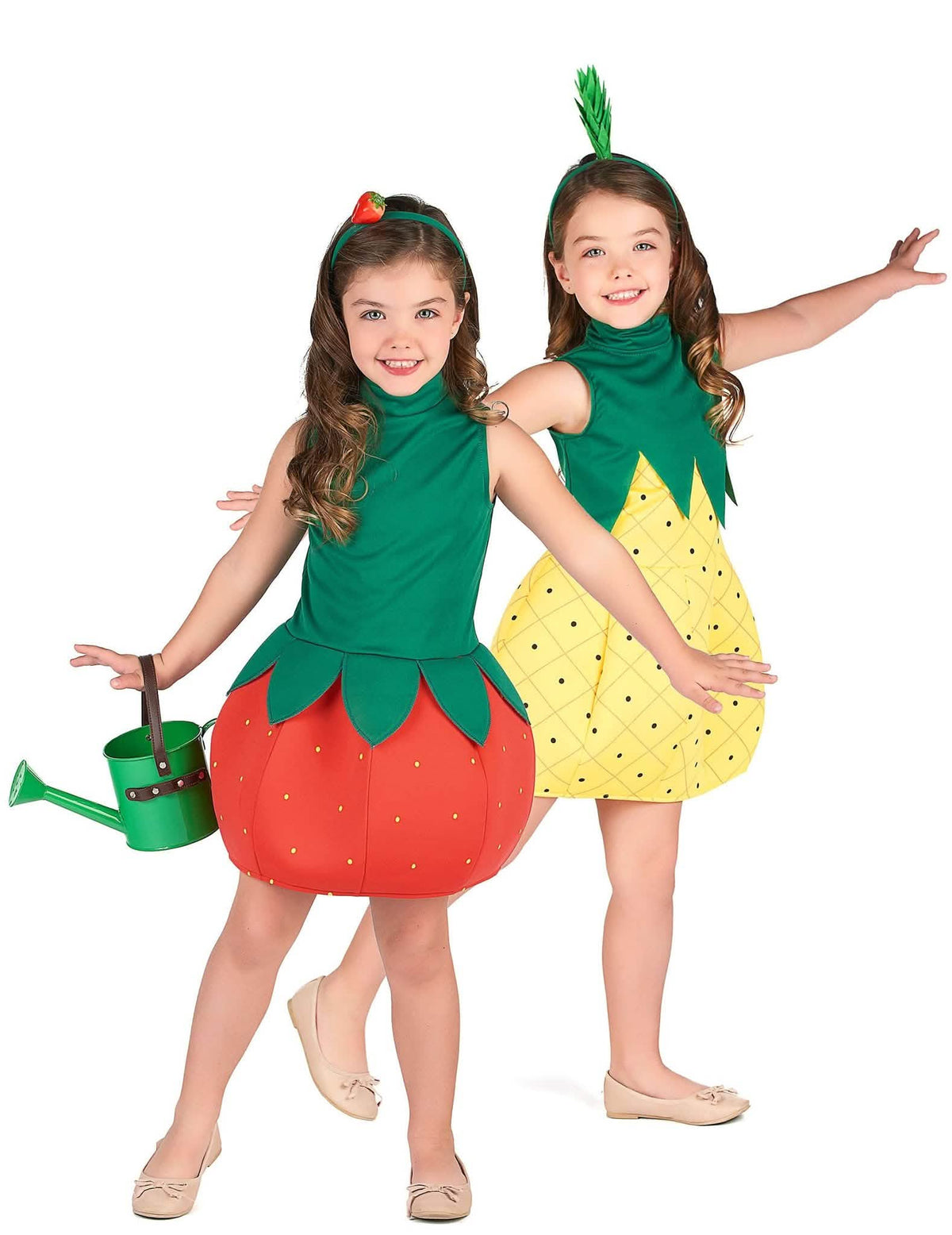 Disfarce de casal fruta ananás e morango Meninas
