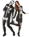 Disfarce de casal esqueleto para adulto Halloween