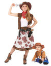 Disfarce de casal cowboy mãe e bebé