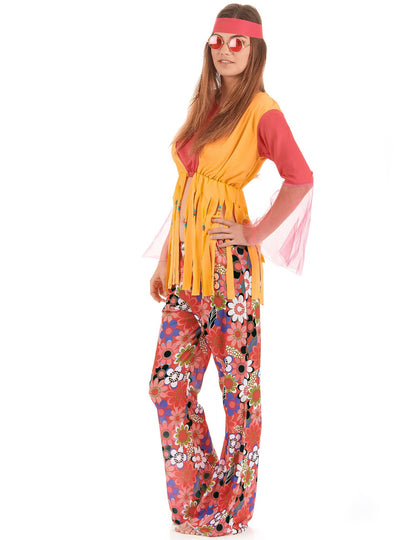 Disfarce casal hippie muticores para mãe e filha