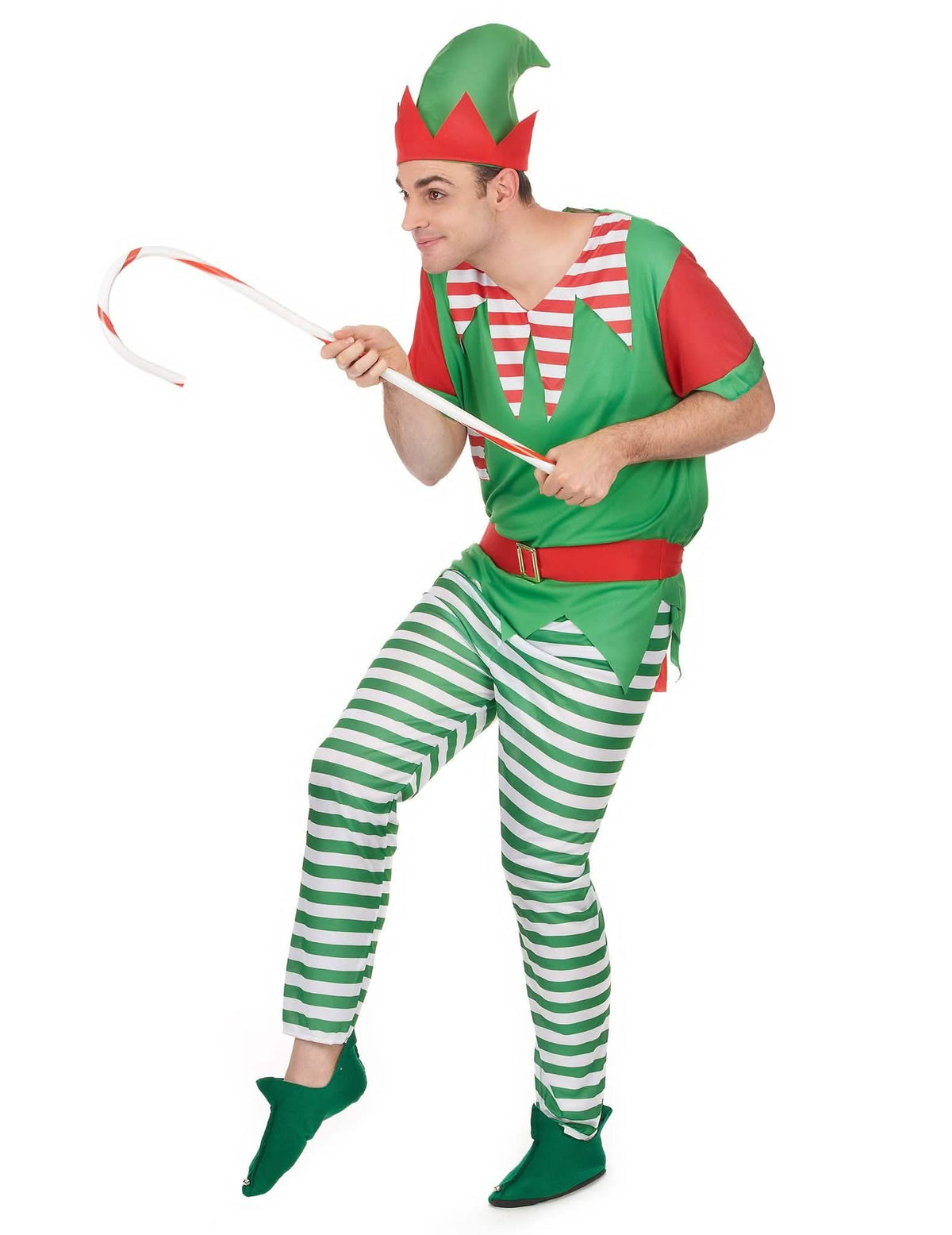 Disfarce de casal duendes de Natal adulto