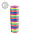 30 rolos de serpentinas 4 m