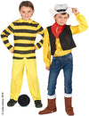 Disfarce de casal Dalton e Lucky Luke™ crianças