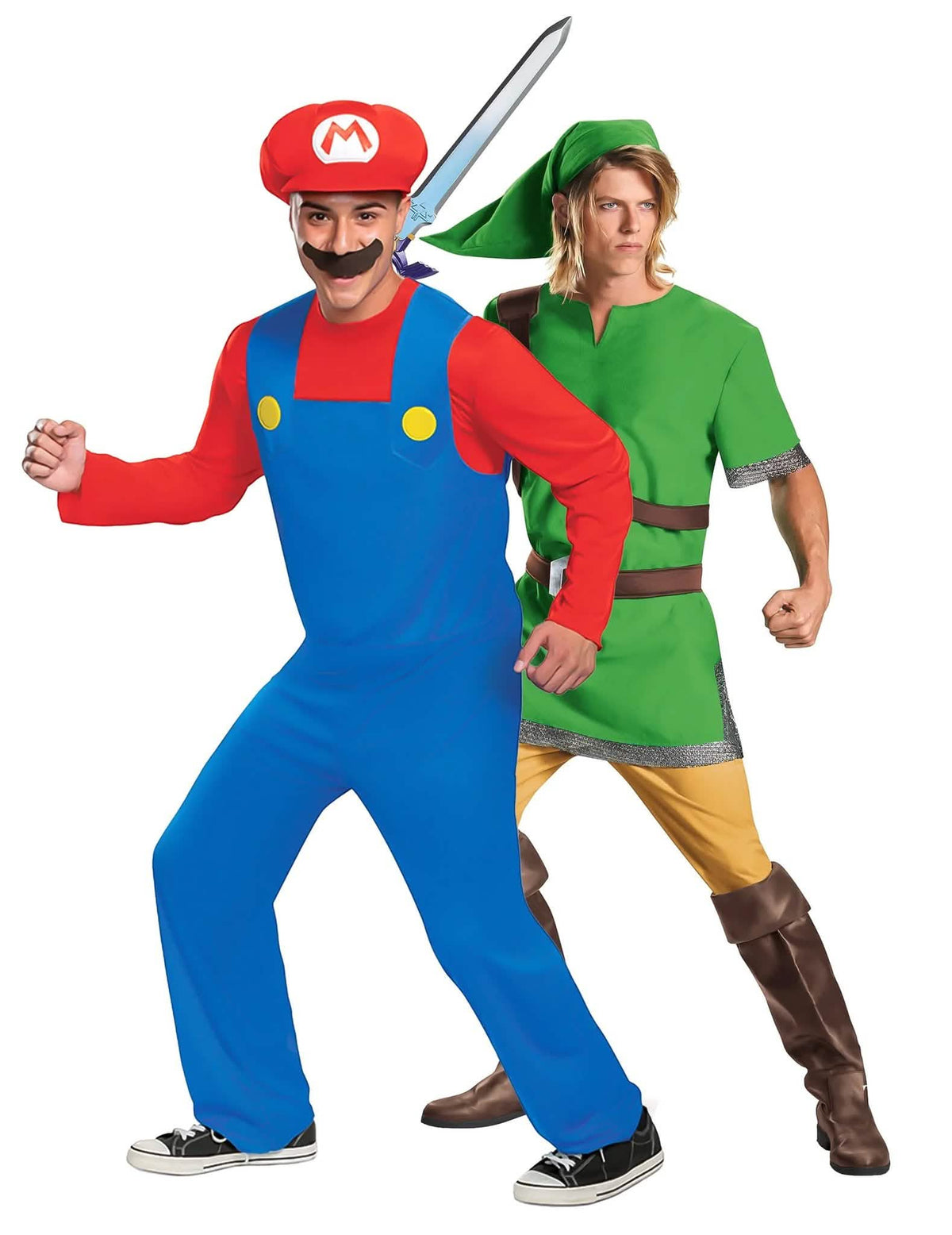 Fato de casal Mario e Zelda para adulto