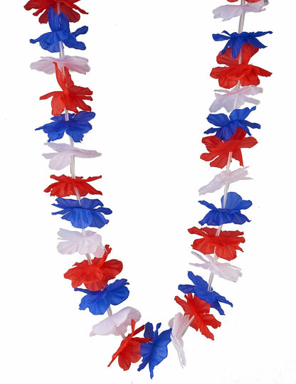 Pack de 12 colares tricolores de apoio a França