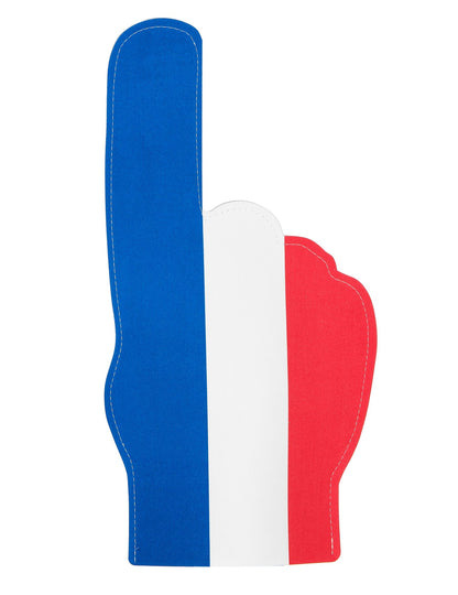 Conjunto de Adepto França: Óculos, Colar Havaiano e Mão gigante