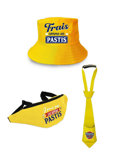 Kit de acessórios para aperitivo Pastis adulto