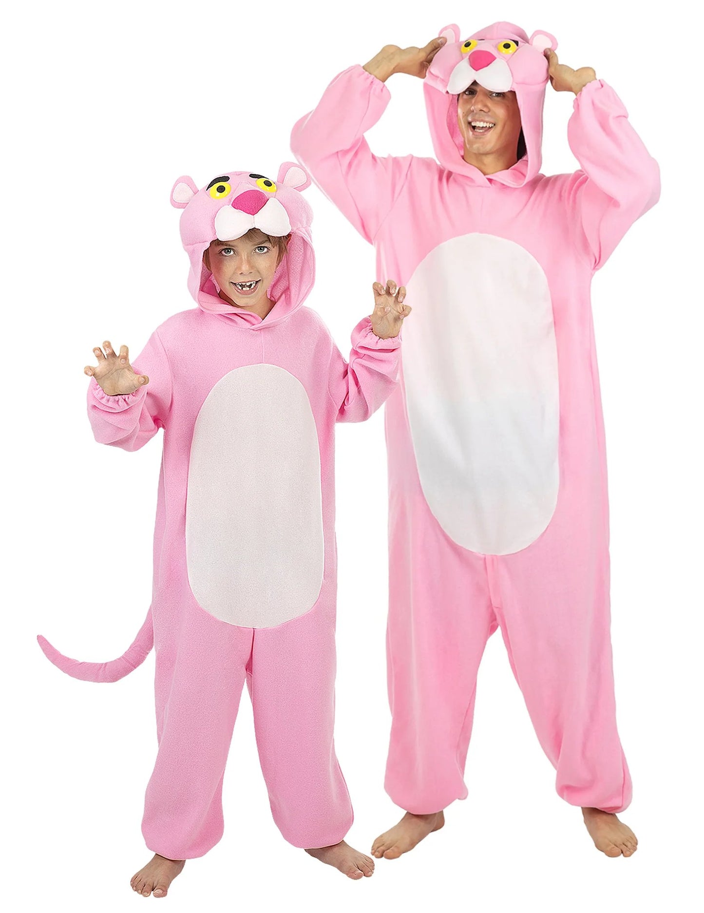 Disfarce de casal A Pantera Cor-de-Rosa™ pais e filhos