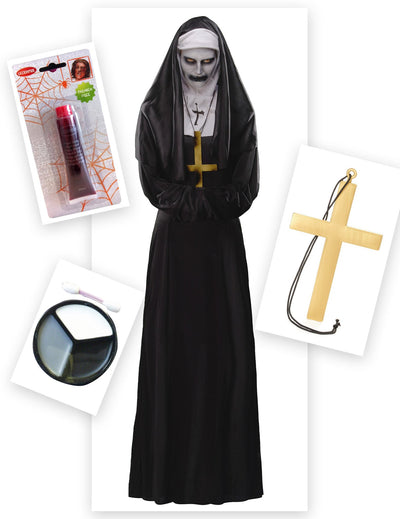 Pack disfarce freira demoníaca mulher