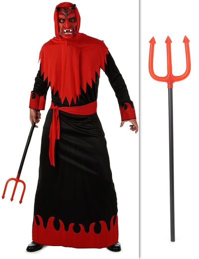 Pack disfarce diabo com tridente para Halloween