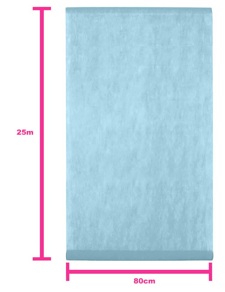 Dimensões da cortina de casamento para decoração azul pastel em tecido não tecido