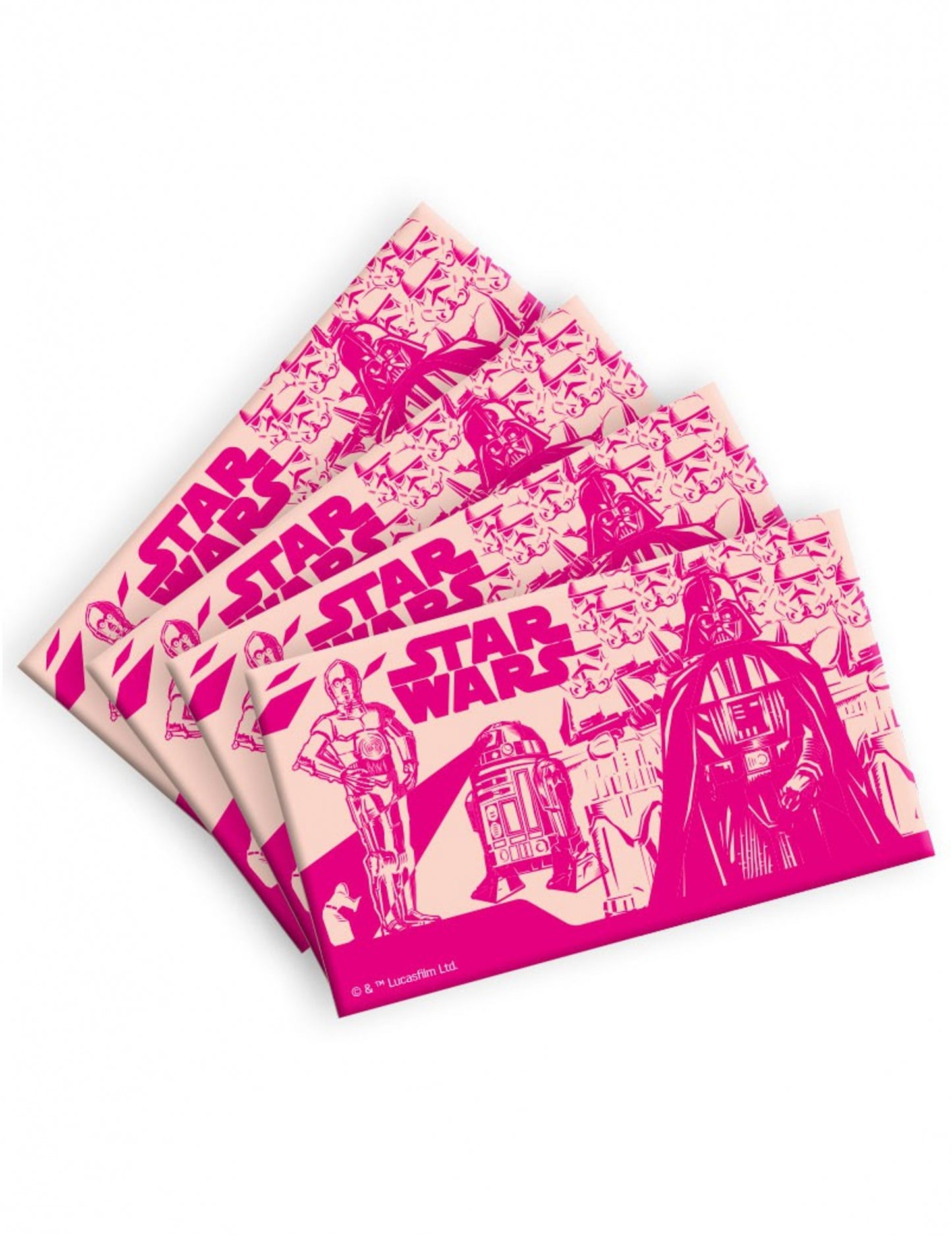 Lot de 4 exemplaires de la tirelire avec bonbons Star Wars Dark Vador