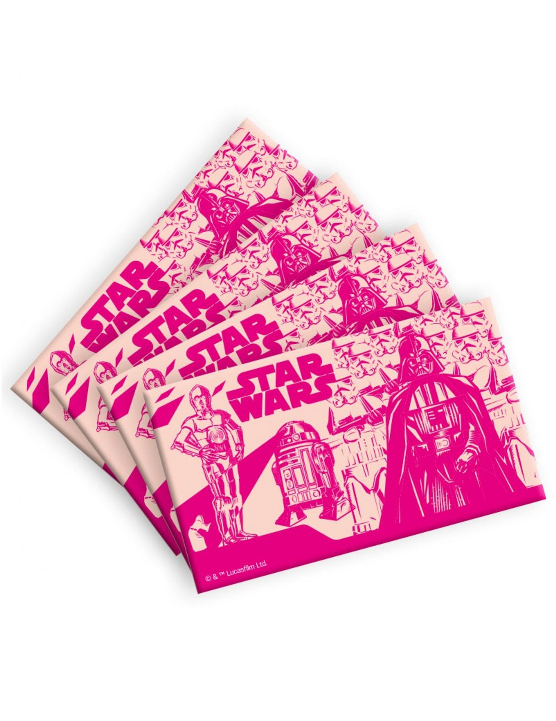 Lot de 4 exemplaires de la tirelire avec bonbons Star Wars Dark Vador