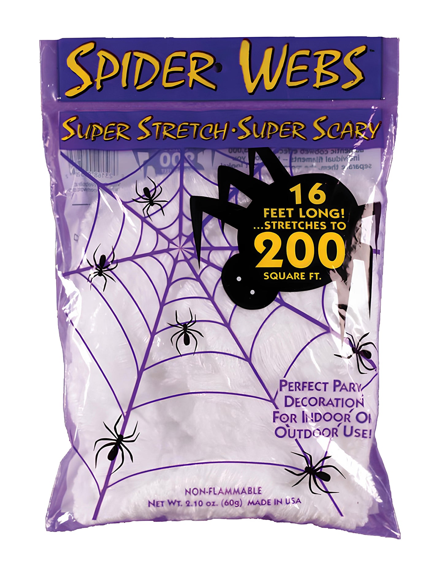 Teia de aranha de alta qualidade 60 g branca