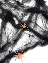 Teia de aranha preta com aranhas 20 g Halloween