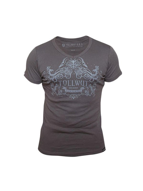 T-shirt street wear BLISS pour homme marron avec motif graphique