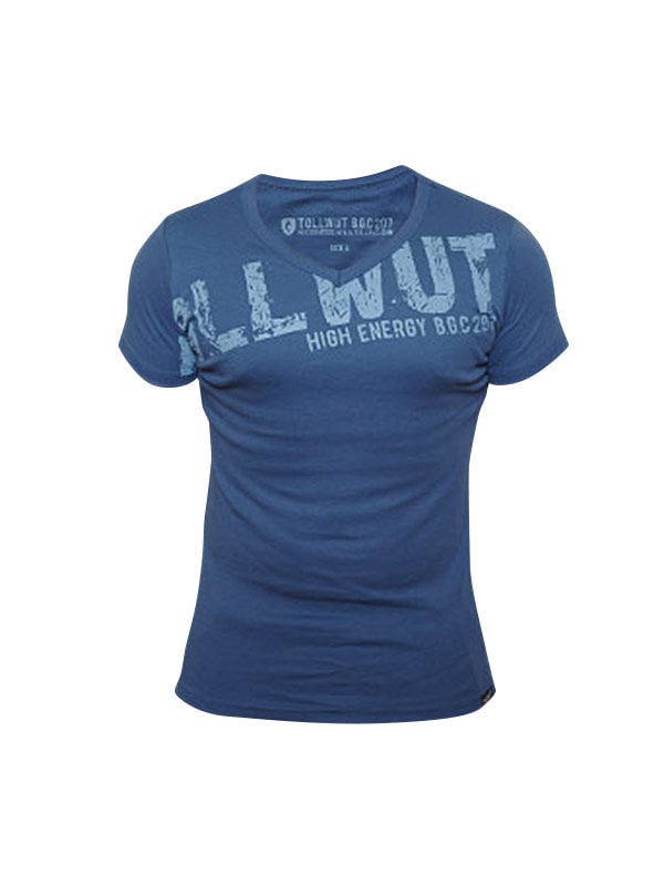 T-shirt Tollwut Street Wear DIRT pour homme bleu