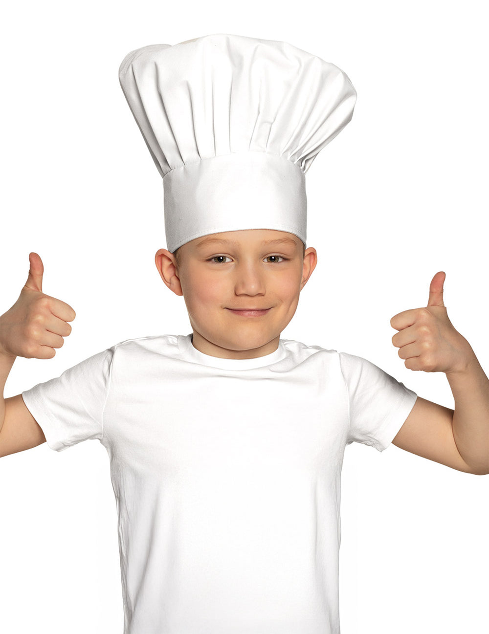 Toque de cuisinier pour enfant blanche