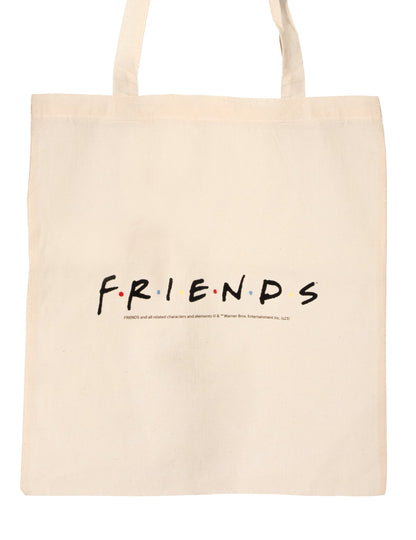 Tote bag en coton Friends couleur naturelle