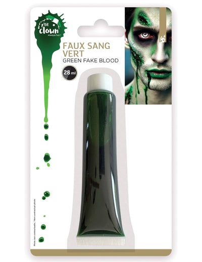 Tubo de sangue falso verde de 28 ml
