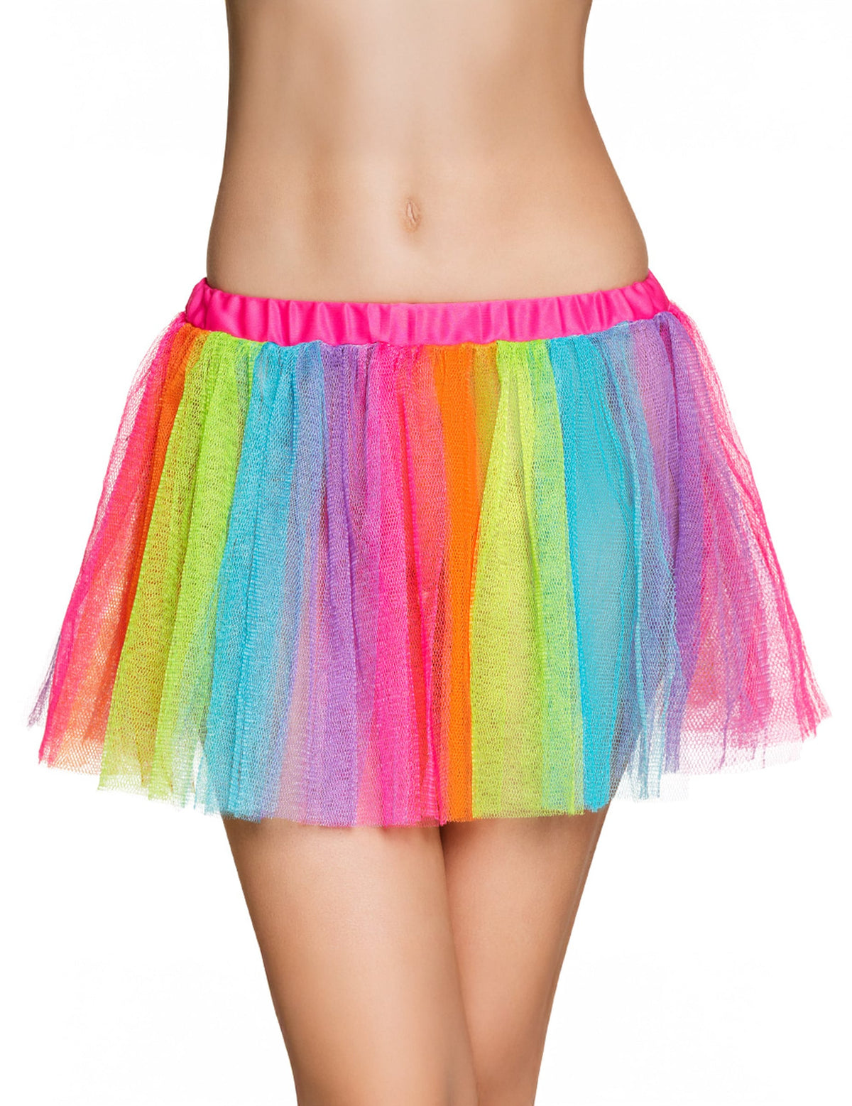 Tutu arc-en-ciel pour femme multicolore en tulle