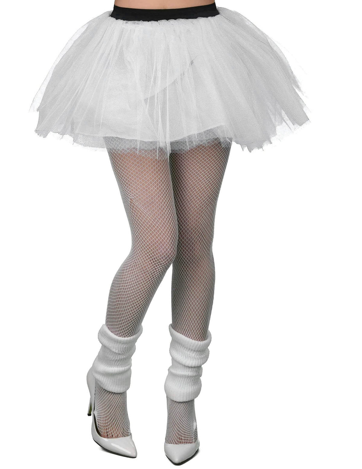 Tutu para mulher branco em tule vaporoso