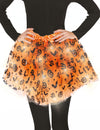 Tutu citrouille lumineux pour adulte orange et noir