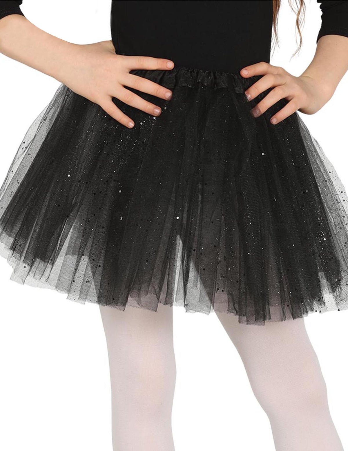 Tutu à paillettes pour fille noir