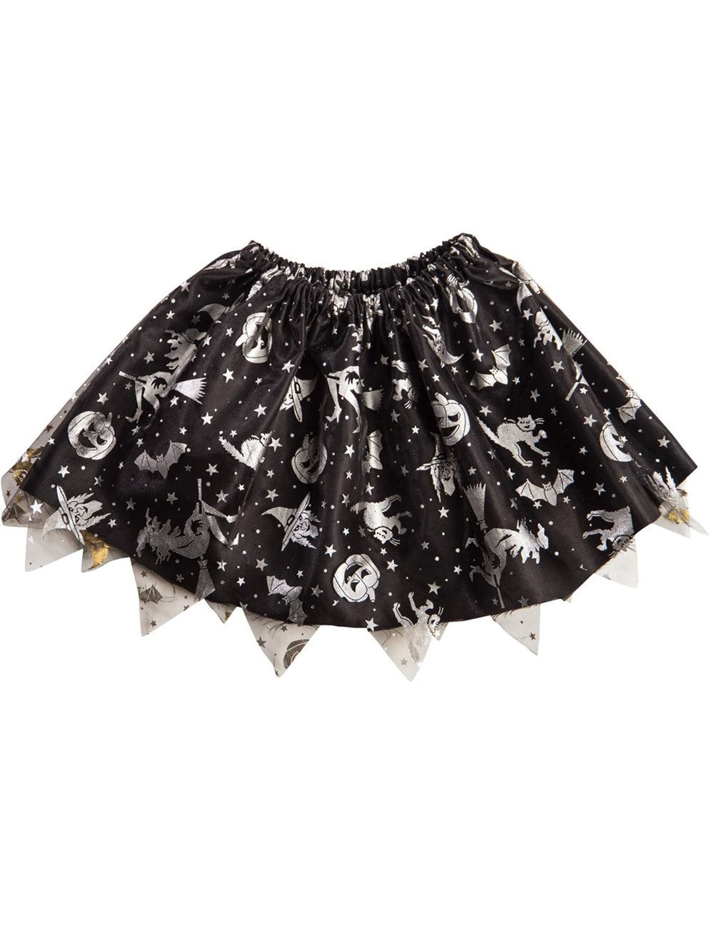 Vue de face du tutu Halloween pour fille