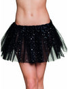 Tutu à étoiles scintillantes pour femme noir