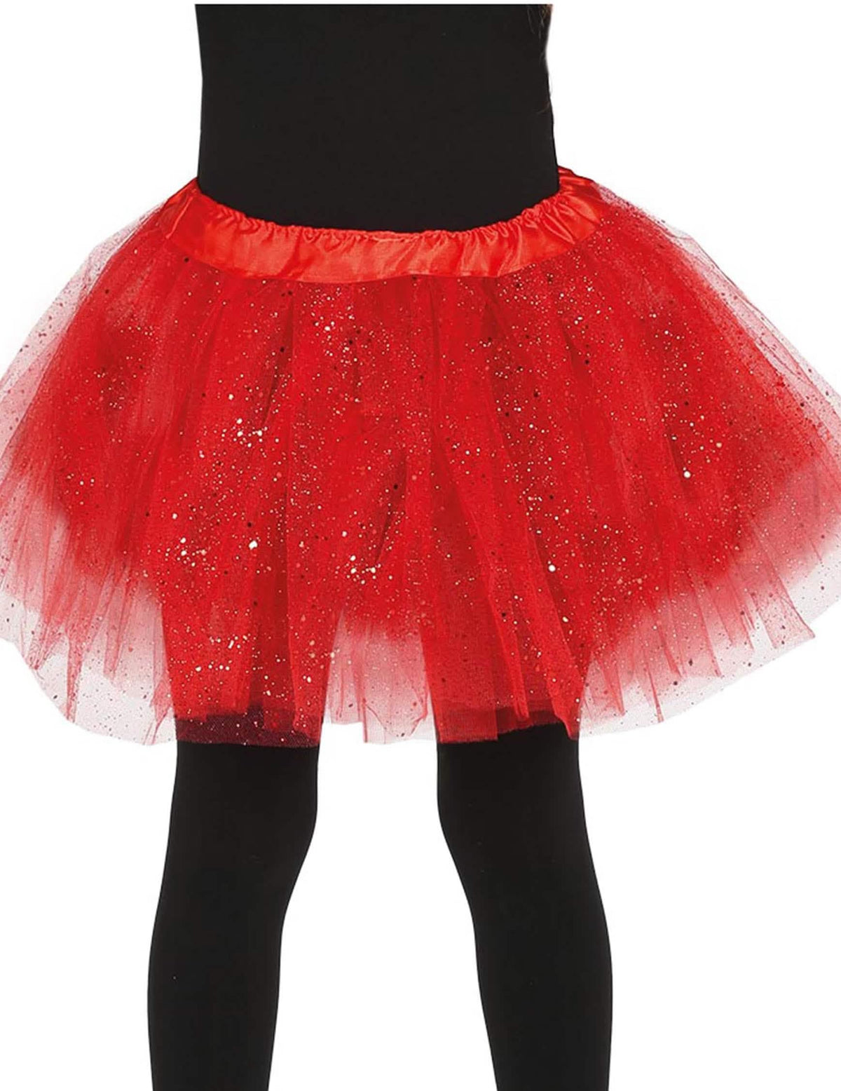 tutu com lantejoulas para menina vermelho