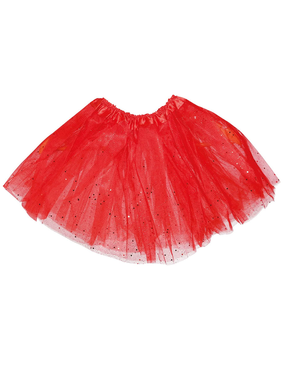 Vista plana do tutu com lantejoulas para menina