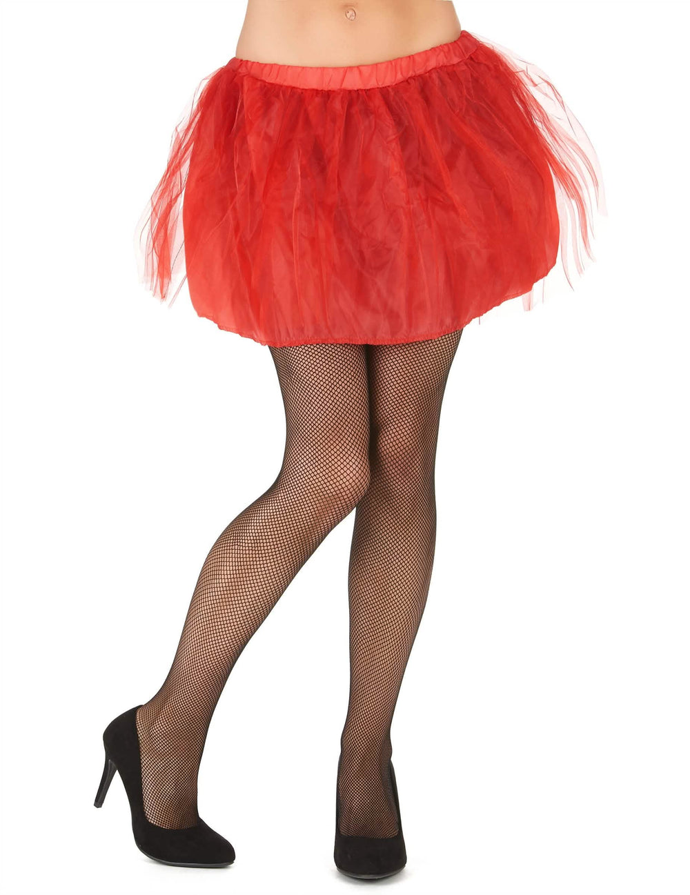 Tutu com saiote opaco para mulher vermelho