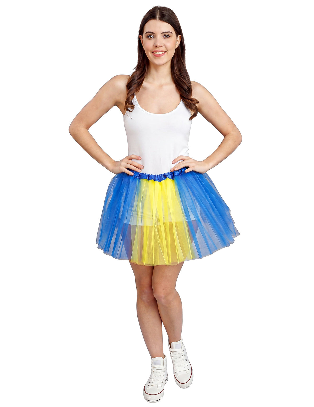 Tutu adepto azul e amarelo Suécia 39 cm