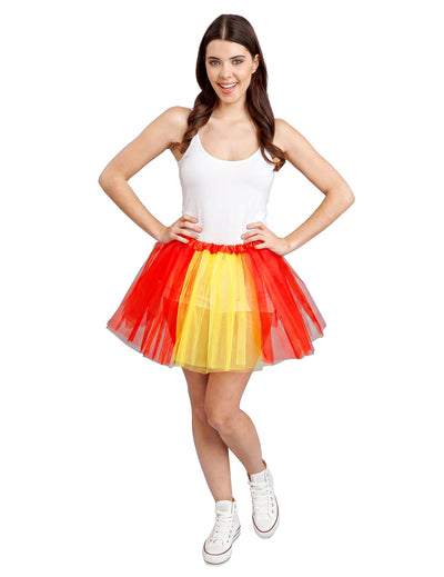 Tutu vermelho e amarelo da Espanha 39 cm
