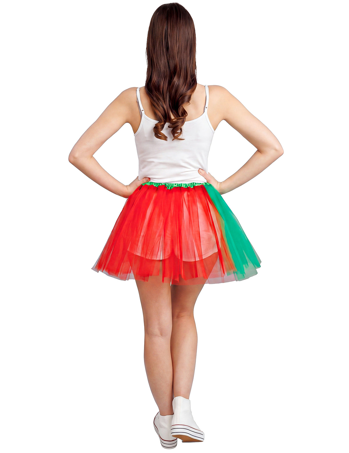 Tutu adepto vermelho e verde Portugal 39 cm
