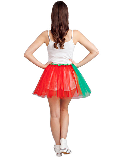 Tutu verde e vermelho de Portugal 39 cm