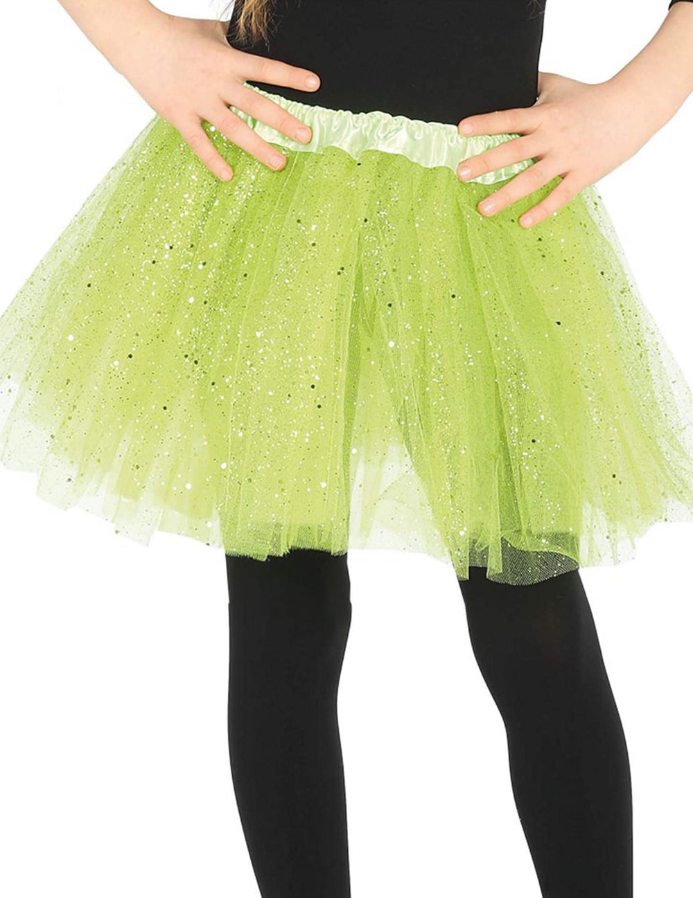 tutu com lantejoulas para menina verde