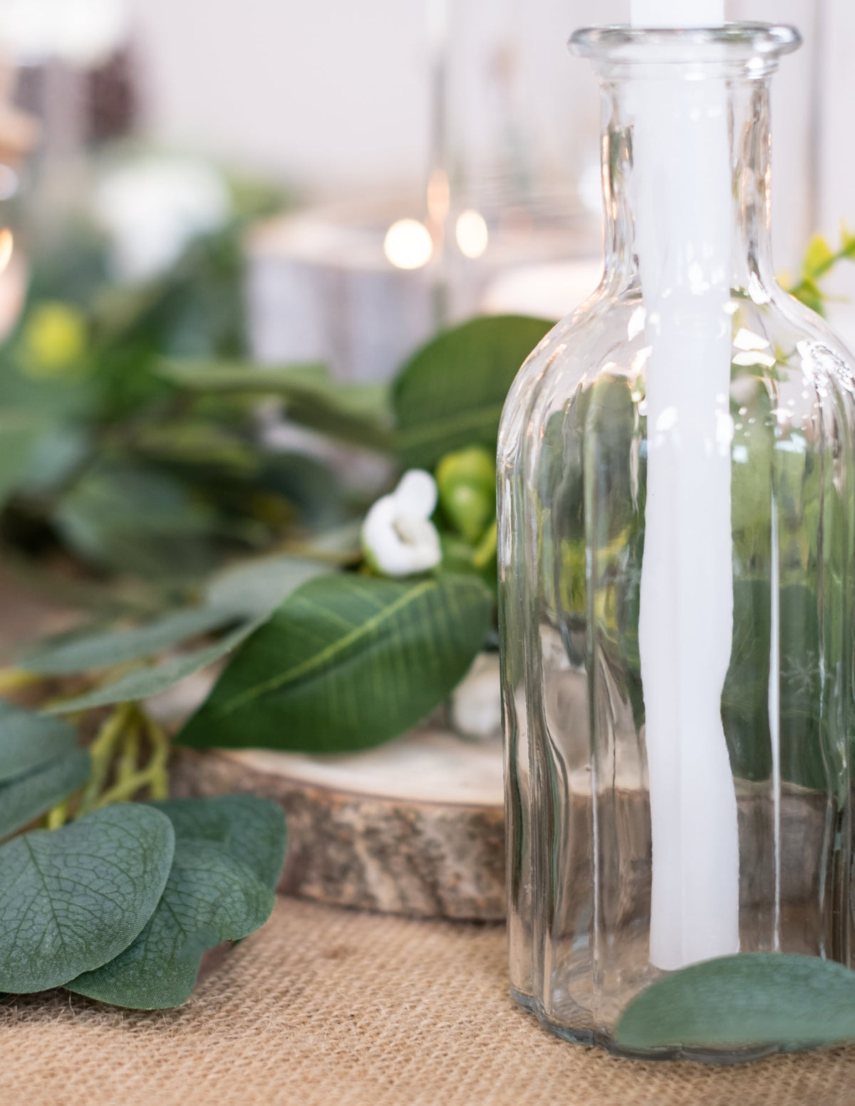 Vaso de vidro 19 cm transparente para decoração