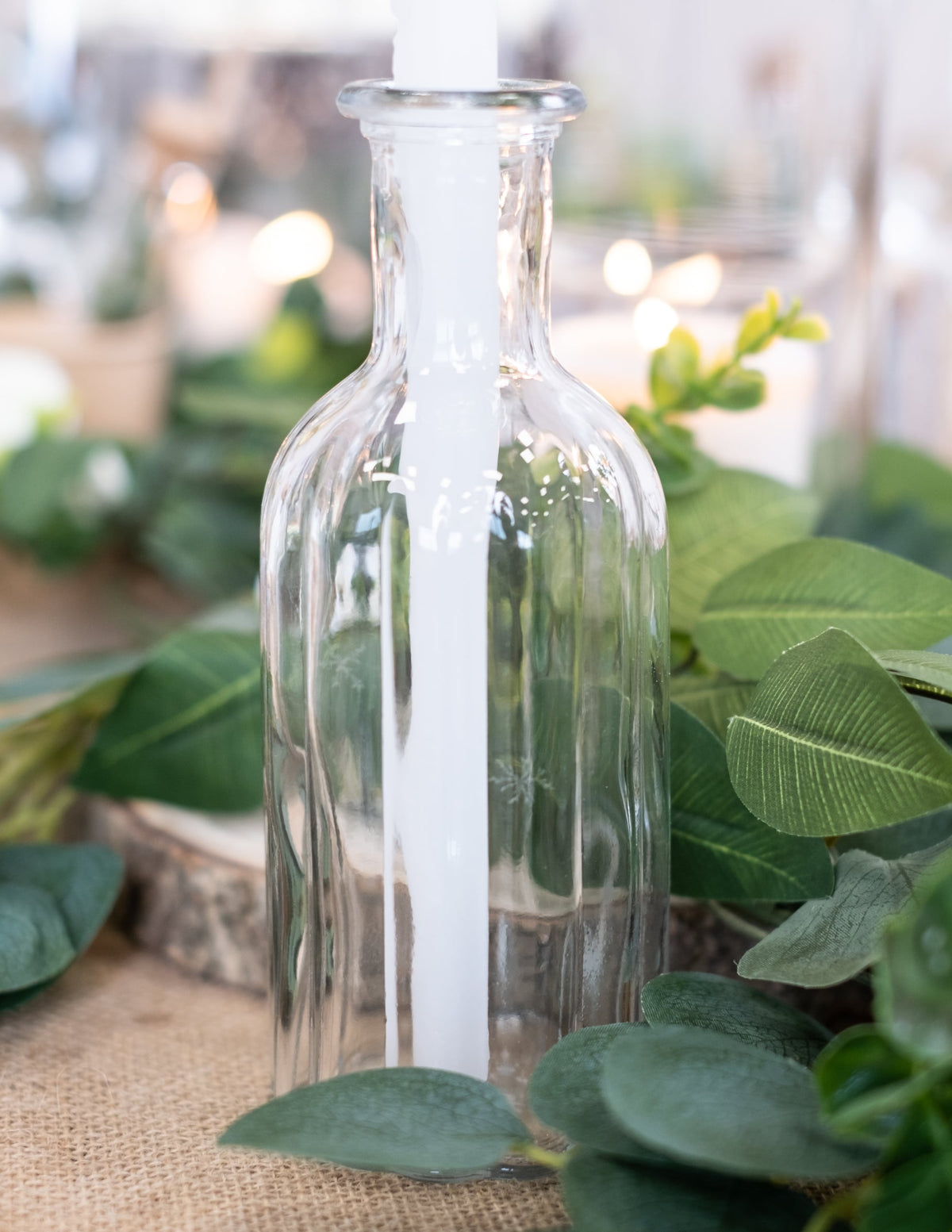 Vaso de vidro 19 cm transparente para decoração