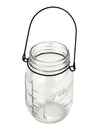 Vase en verre mason jar avec anse noire