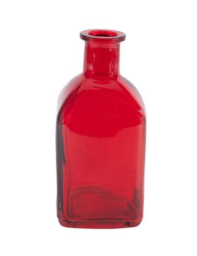 Jarra de vidro vermelho 6,5 x 13,5 cm