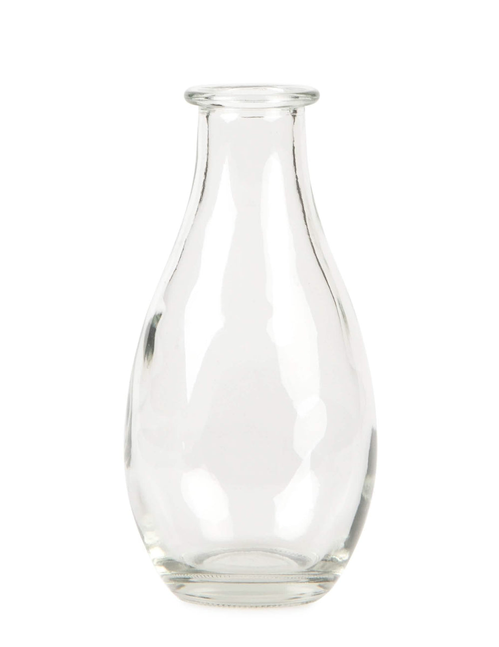 Jarra solitária de vidro para decoração de mesa transparente