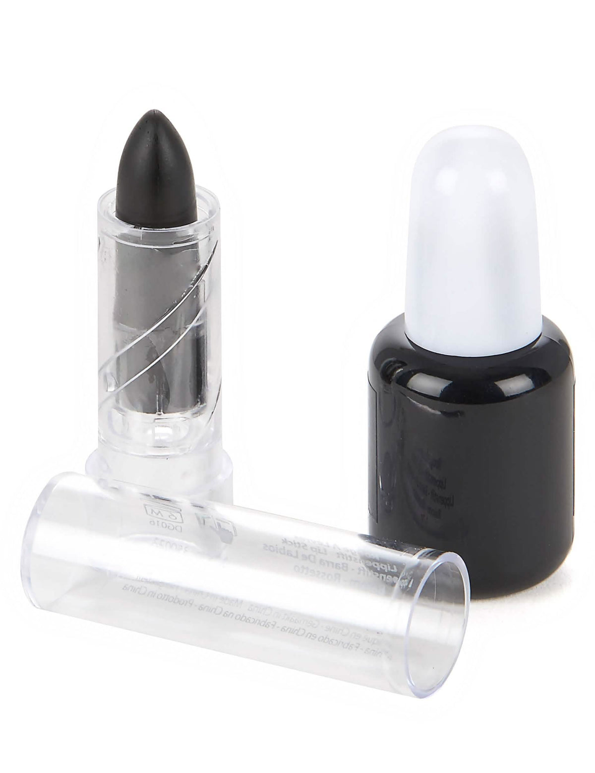 Vernis et rouge à lèvres halloween pour adulte noirs