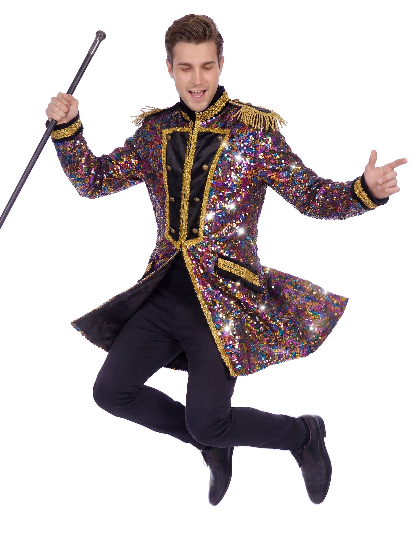 Veste à sequins multicolores de luxe homme