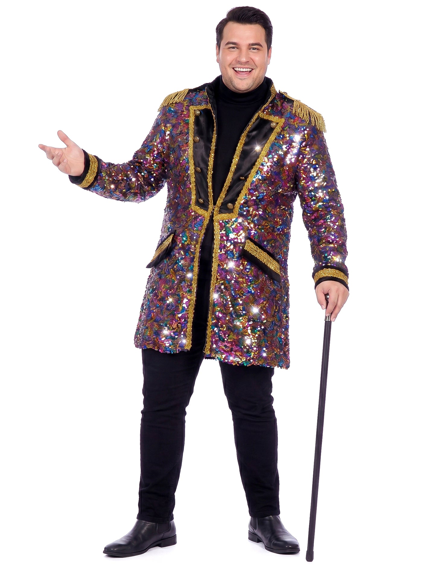 Veste à sequins multicolores de luxe homme