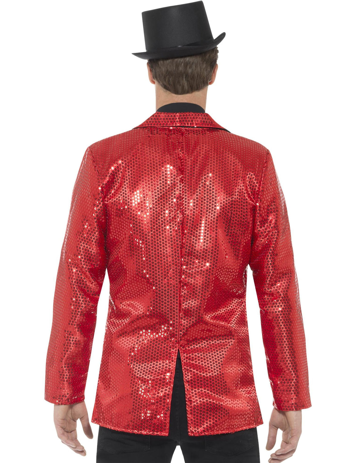 Vue de dos de la veste disco luxe pour homme