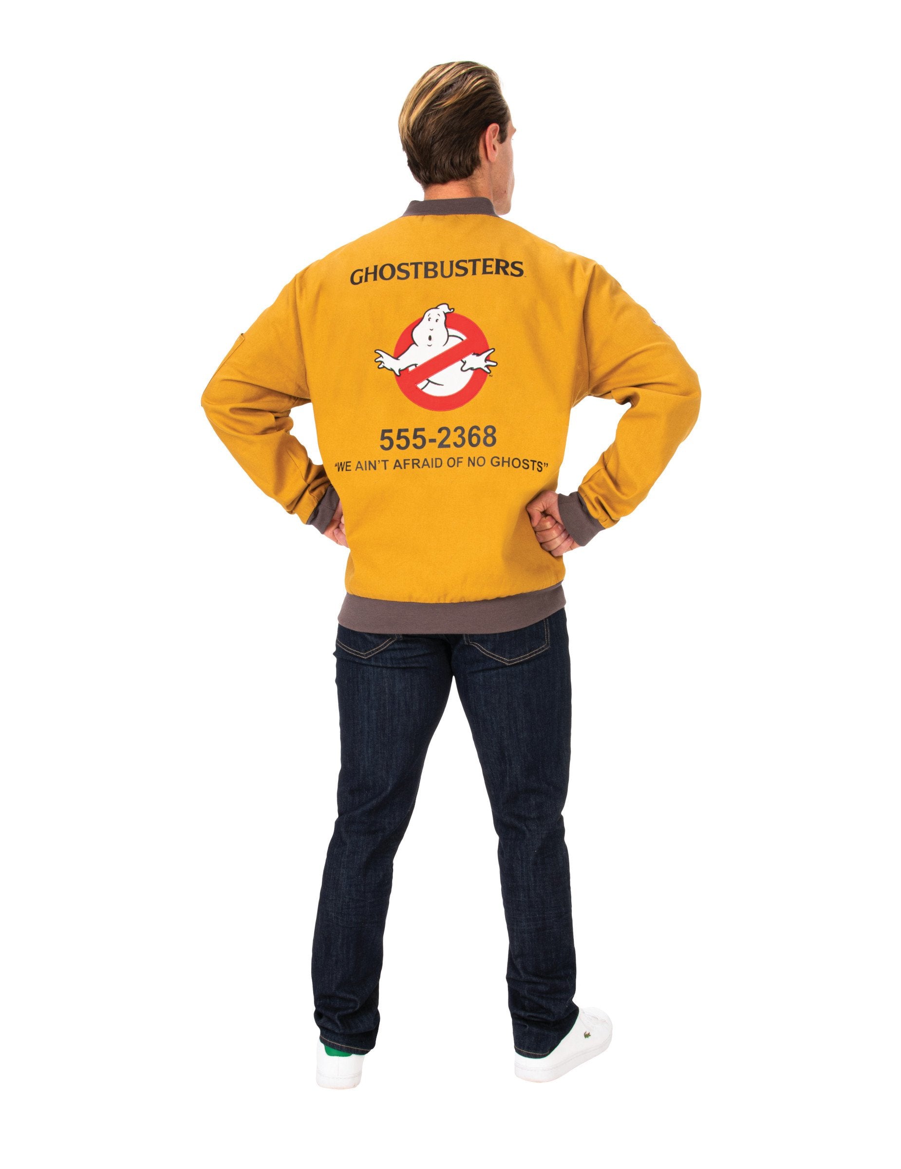 Vue de dos de la veste Ghostbusters pour adulte