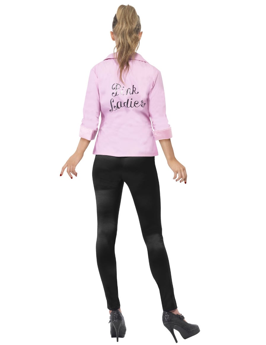 Vue de dos de la veste luxe Pink Ladies Grease