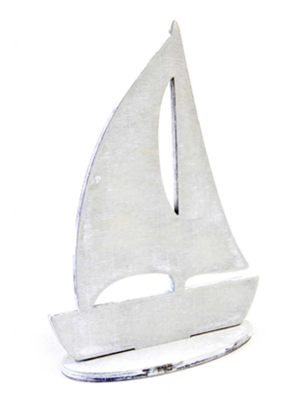 Voilier décoratif gris en bois